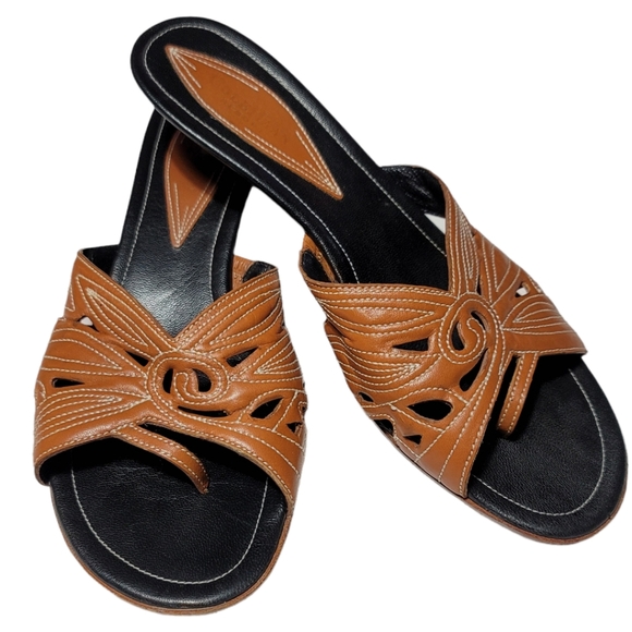 aubree grand knotted slide sandal